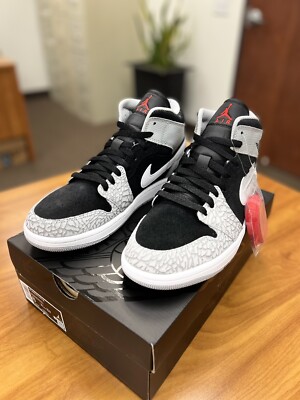Jordan 1 Mid Elephant Toe Print Men Size 8 #DM1200-016 Brand