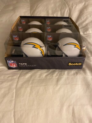 258 Lot Los Angeles Chargers Helmet 3M Scotch Magic Tape Dispensers ...