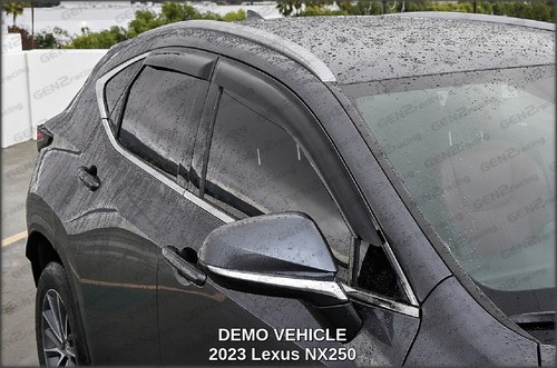 WINDOW VISORS for 2022 → 2025 Lexus NX / DEFLECTORS VENT SHADE RAIN GUARD - Bild 4 von 5