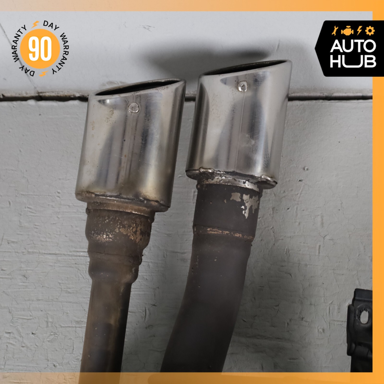 Maserati Quattroporte M139 Exhaust Mufflers Dual Tips Left & Right Side Set OEM