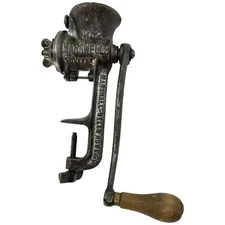 Marswells Meat Grinder Food Chopper Hand Cranked No 2 Canada Steel VTG