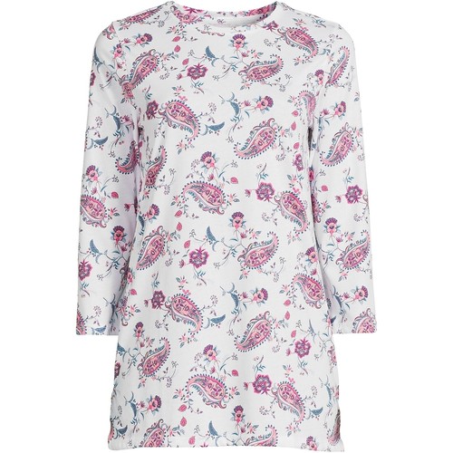 Lands' End Women's Cotton Tank Top – Soft Breathable Layering Tank In Light Rose Pink (Large)