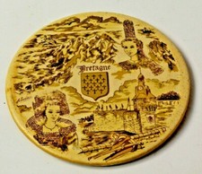 ANCIEN PLAT PLATEAU A FROMAGE TARTE DE BRETAGNE BRETONNE