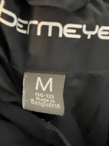 Obermeyer Black Nylon Ski Pants TEEN YOUTH MEDIUM 10/12 - Picture 3 of 4
