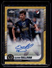 Quinn Sullivan Chrome 2025 Gold Wave /50 Auto
