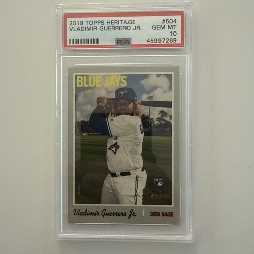 2019 Topps Heritage Vladimir Guerrero JR. Rookie Card #504  PSA 10 Gem Mint