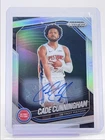 CADE CUNNINGHAM 2024-25 PANINI PRIZM BLACK AUTOGRAPH SILVER C AUTO Q4263