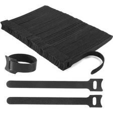 Reusable Cable Ties, 210 PCS 8 Inches Adjustable Cord Straps Wire Organizer C...