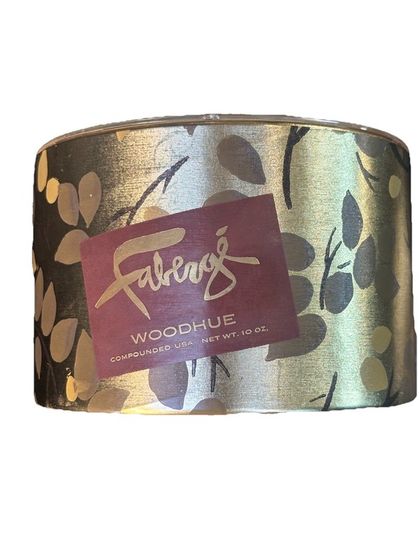 Faberge Woodhue Vintage 10 Oz. Perfumed Body Dusting Powder Collectible