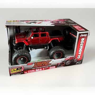 New Bright R/C 4x4 Heavy Metal Jeep Gladiator 1:20 Scale 7'' Red 4x4 All Wheel