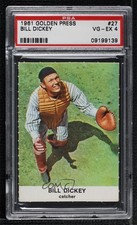 1961 Golden Press Hall of Fame Bill Dickey #27 PSA 4 HOF 06ws
