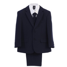 NEW Formal Boys Suit - Navy 5 Piece w/Garment Bag - Communion Suit - Size 14