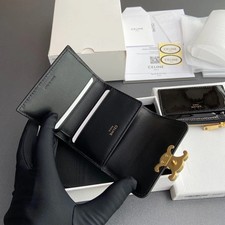 Celine Card Holder with Detachable Zip Pouch Dimensions: W9.5 x H7.5 x D3 cm