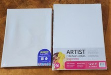 NIB Artist Canvas Panel Studio Series 12×16 6 Pk + Stretched Canvas 11×14 