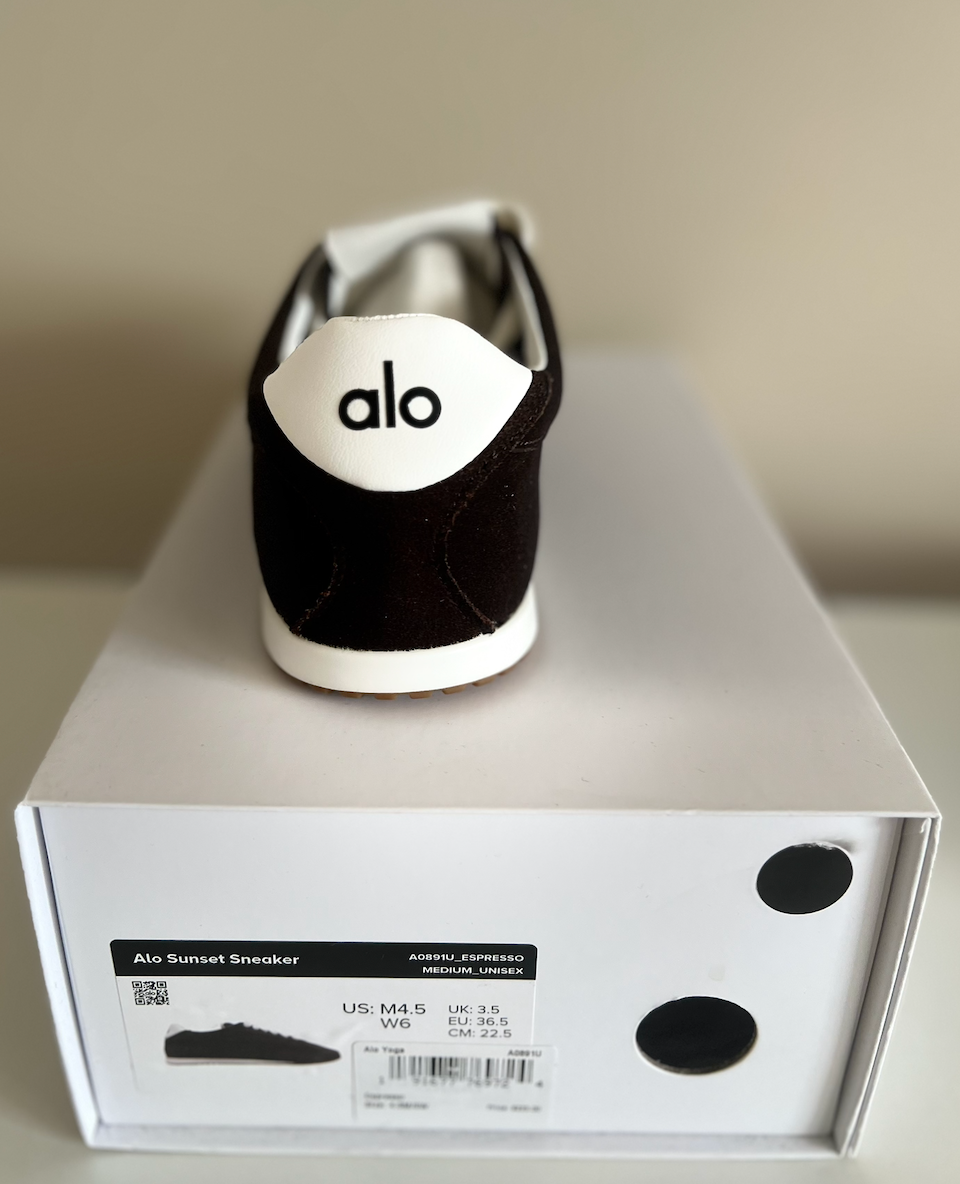 Alo Sunset Sneakers Women's Size 7.5 Espresso - Brand New | eBay