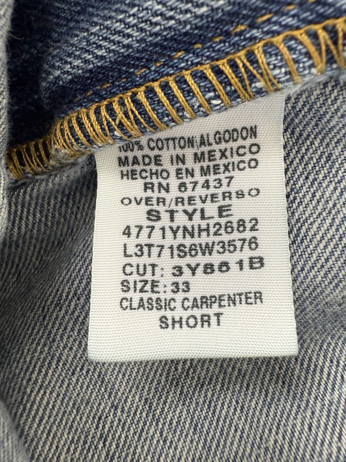 Polo Ralph Lauren Jeans Co. Denim Cargo Carpenter Shorts Men’s Size 33 thumbnail 9