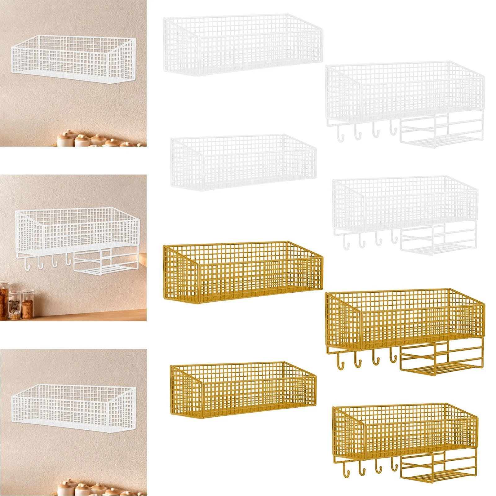 Wall Mount Wire Basket Pantry Organizer Rack Food Storage Sturdy Hanging Fruit
Opens in a new window