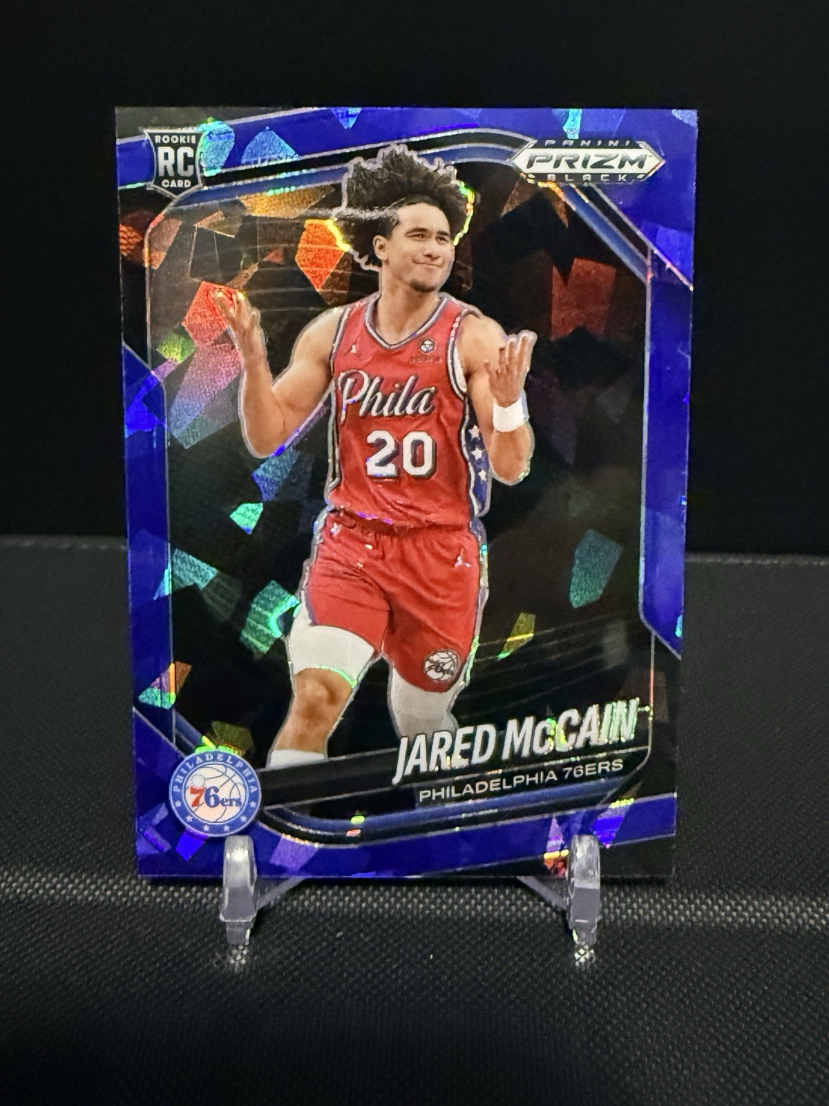 2024-25 Panini Prizm Black Jared McCain RC #80 Blue Ice Prizm /125 🔥📈🌩️