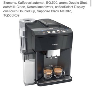 Siemens EQ 500 Integral Kaffeevollautomaten Schwarz