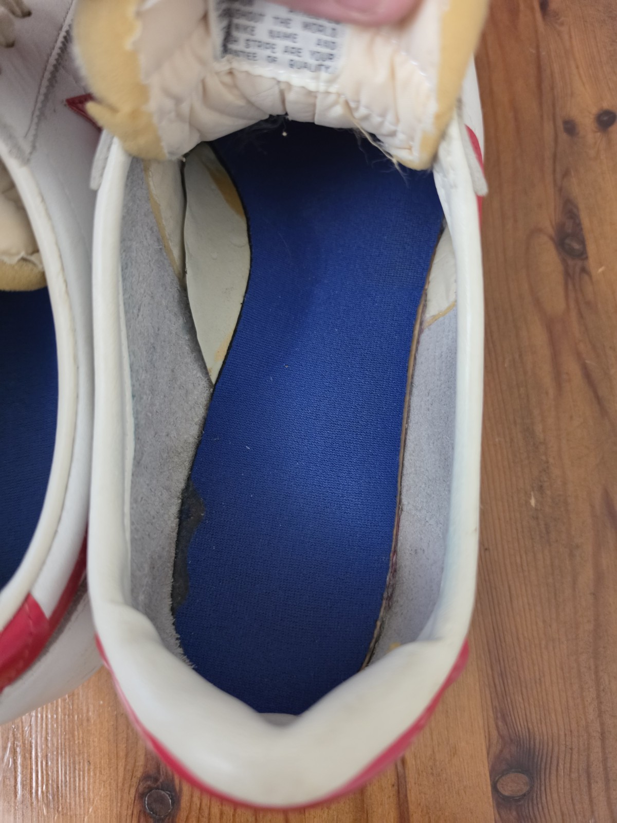 Vintage OG Original Nike Leather Cortez 70s 80s Olympics Forrest Gump Size 12 image 7