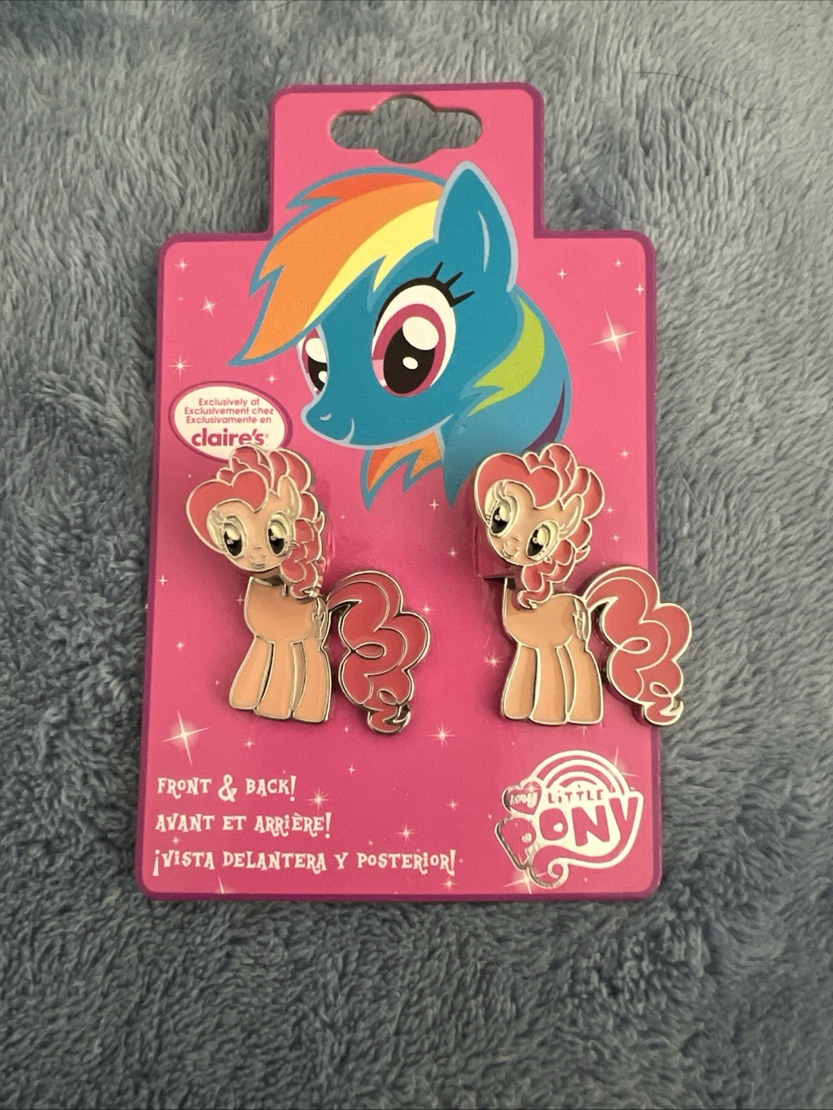 Orecchini My Little Pony Pinkie Pie Pony cavallo davanti e dietro di Claire's 2014