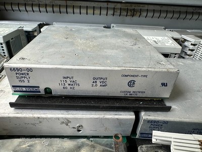 Telco 6690-00 ISS 2 POWER SUPPLY 115VAC, 48V DC, 2A RECTIFIER 88175