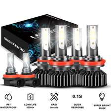 For Jeep Grand Cherokee Utility 4-door 2012-2018 Led Headlight Fog Lights Bulbs