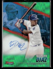 2021 Bowman's Best Best of 2021 Autographs Green Refractor #B21-WD Wilman Diaz