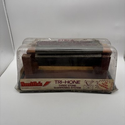 Vintage Smiths Tri Hone Knife Sharpener System READ