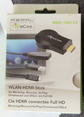 TCPeCee MMS-1080 V2 WLAN-HDMI-Stick für Mirroring, Miracast etc. - Neu&OVP