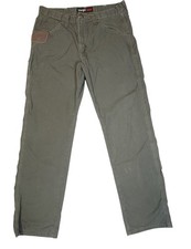 Wrangler Riggs Workwear Men's 36x34 Ripstop Carpenter Pants Olive Green