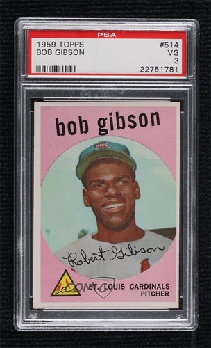 1959 Topps High # Bob Gibson #514 PSA 3 Rookie RC HOF