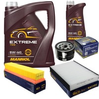 SCT Inspektionspaket 6L Mannol 5W-40 FüR Renault Kangoo 1.5 Dci Clio II Nissan