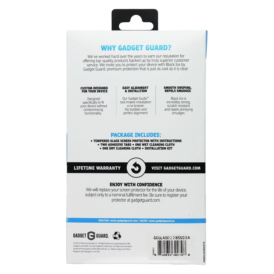 Gadget Guard Black Ice Glass Ed. Protector Pantalla para Samsung Galaxy A13 4G/5G Foto 2 de 3