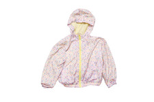 M&S Kids Marks Spencer Girls Flowers Rain Coat Jacket 5-6 Years Hooded Lined