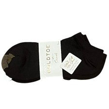 Gold Toe Women's Casuals No Show Black Socks, 3 Pairs, NWT