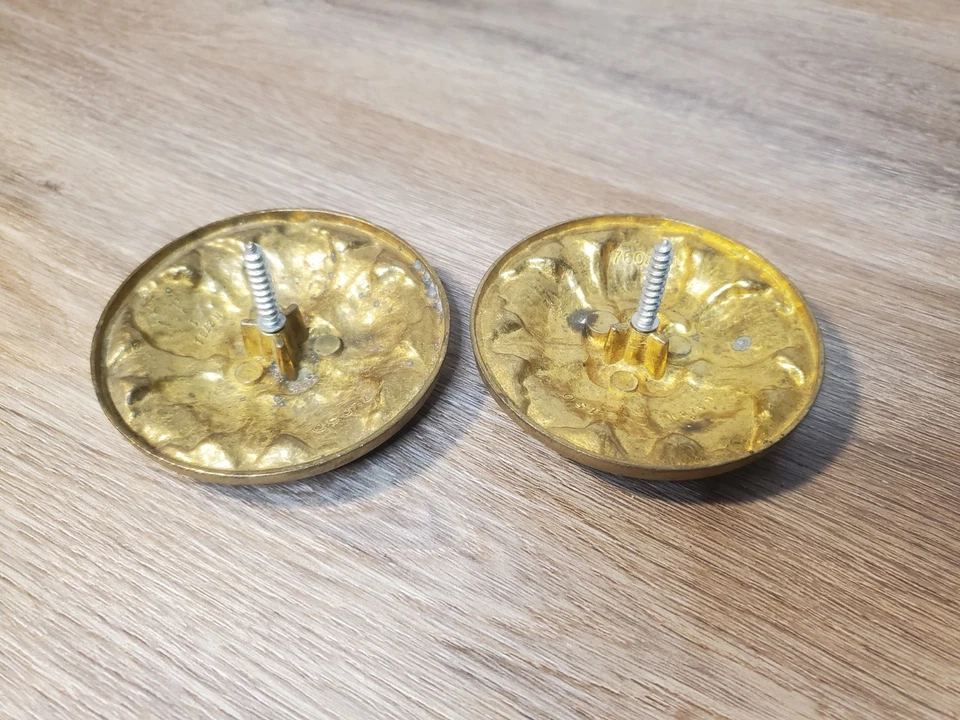 Cortinas decorativas vintage Kirsch diseño floral redondo bronce Foto 3 de 4