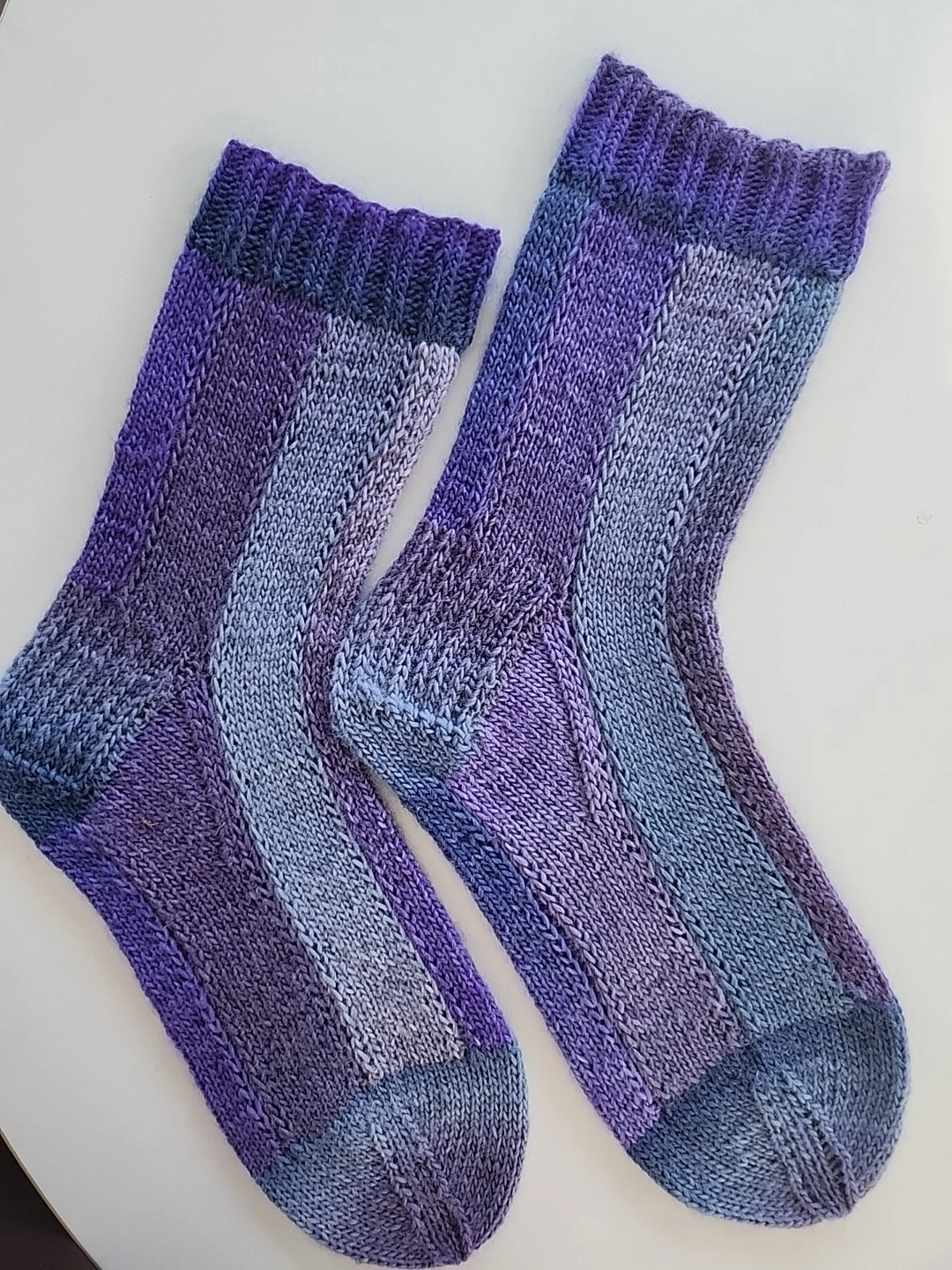 Hand Knitted Wool Socks Size 4-7 #81