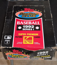 Topps 1992 Stadium Club MLB Baseball Series 1 Sealed Box 36 Packs Base Set
