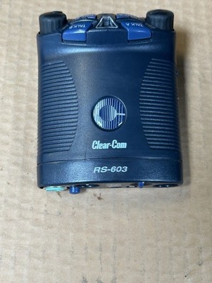 Gebrauchte Clear-Com RS-603 Zweikanal-Gegensprechanlage BeltPack Comms voll funktionsfähig