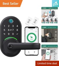 Effortless Smart Door Handle Lock - Fingerprint, Passcode Key Access Options