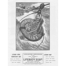 LIFEBUOY SOAP Edwardian Advertisement 1901