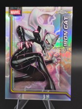 2026 Topps Chrome Marvel #127 Iron Cat - Storm’s Lightning Refractor