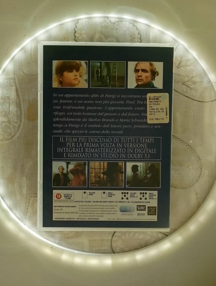 Ultimo Tango A Parigi - Dvd Nuovo - Immagine 2 di 2