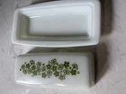 Vintage PYREX Spring Blossom (“Crazy Daisy”) Butter Dish Tray & Lid