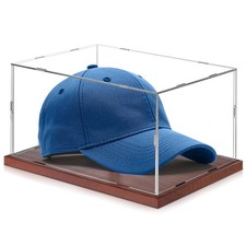 Hat Display Case, Acrylic Baseball Cap Display Box, UV Fade Protection, Solid...