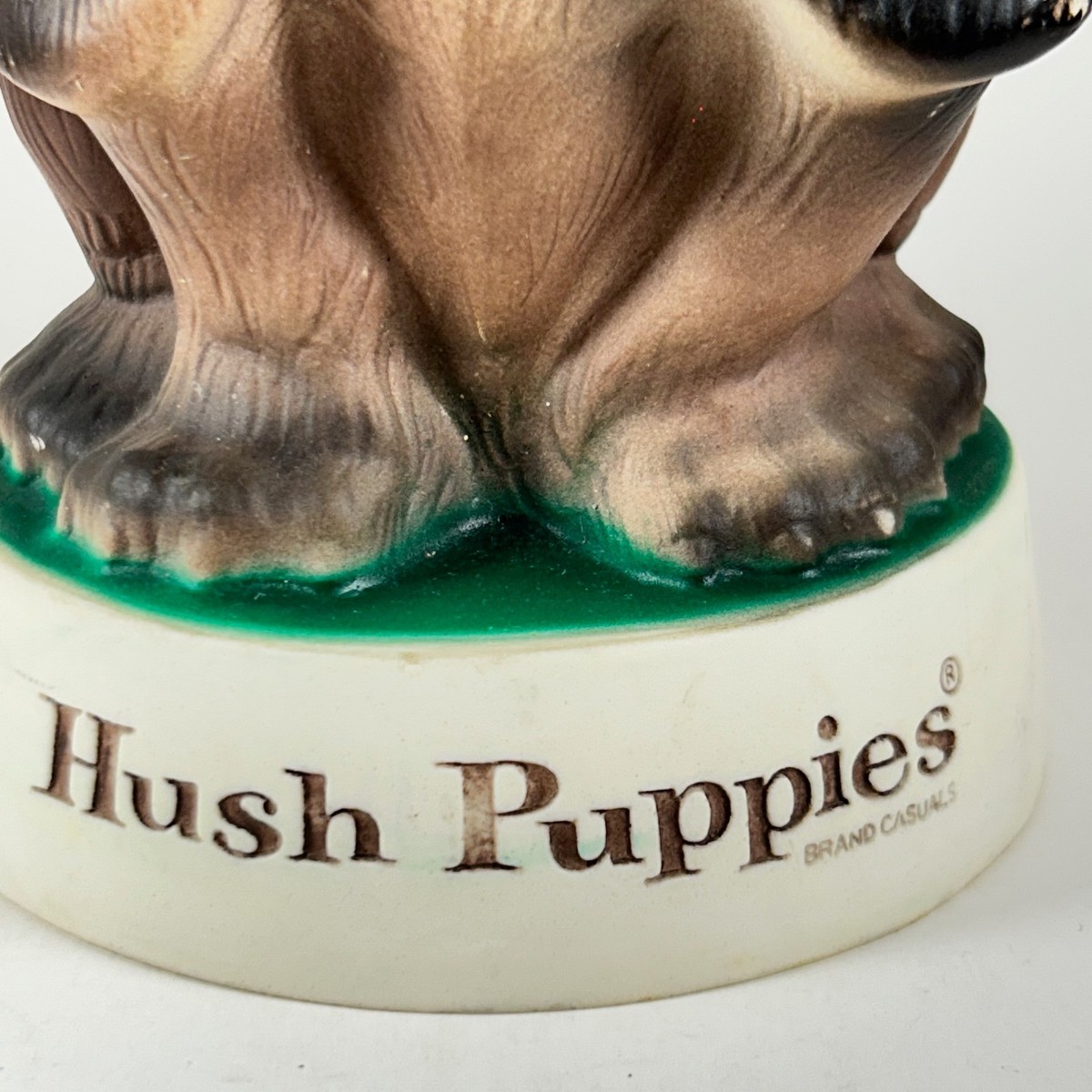 Vintage 1970s Advertising Hush Puppies Basset Hound Dog Coin Bank