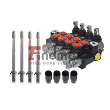 4 Spool 11 GPM Hydraulic Monoblock Double Acting Control Valve SAE Ports New