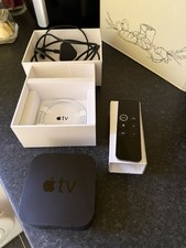 Apple TV 4K HDR 64GB Model A1842 1st Generation Black Bundle with Remote-HDMI
