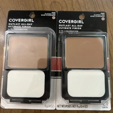 2 Pack Covergirl Outlast All-Day Ultimate Finish Foundation 460 Classic Tan